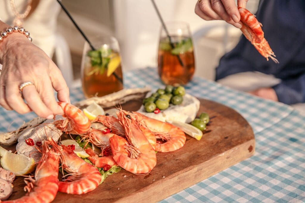 Seafood Grazing Platter. Local Dining, Yorke Peninsula.
